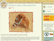 Tablet Screenshot of heritagejersey.org